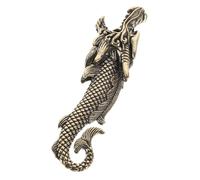 Cabilock Décapsuleur Bouteille Laiton Vintage Dragon Chinois Poisson Ouvre Bouteille Pratique et Porte Clés pour Bar Maison Pub Accessoire Culturel