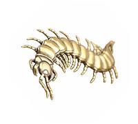 Cabilock Décoration Créative Millipède en Laiton Antique pour Table à Thé, Artisanat Animal De Compagnie à Thé Original, Objet Décoratif Élégant en Laiton pour Collection