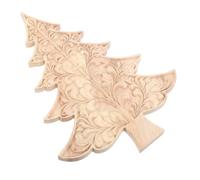 Cabilock Décoration de Sapin de Noël en Bois Sculpté Sapins Rustiques à Peindre Soi-Même Lot de Miniatures Bois Brut pour Cheminée et Centre de Table Festif Hiver