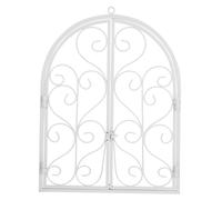 Cabilock Décoration Murale Forgé Cadre de Fenêtre Factice à Arc pour Jardin et Terrasse Décor Style Ferme pour Entrée et Chambre