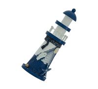 Cabilock Décoration Phare Méditerranéen Modèle Nautique Fait Main Figurine Lumineuse pour Maison et Jardin Ornement Thème et Littoral