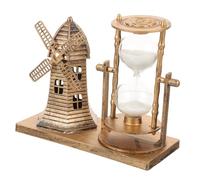 Cabilock Décoration Vintage de Table Sablier et Phare Doré Ornement Stable pour Bureau et Maison Marin Rétro pour Centre de Table