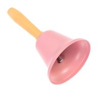 Cabilock Décorations De Noël Lumières LED Cloche Géante Père Cloche D'église Enseigne Au Néon Sonner à La Porte Carillon Décor Clochette Rose Mini Clochette Jingles Rose Bois