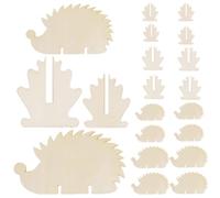 Cabilock Découpe Bois Hérisson pour Bricolage Garçon et Filles, Lot | Surface Vierge pour Écrire, Colorier et Dessiner, Finition Khaki, Projet DIY pour Garçon et Filles