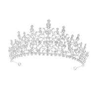 Cabilock Diadème de Mariée en Alliage Couronne Délicate Ornée de Strass, Tiare Femme pour Mariage, Fête et Anniversaire, Accessoire Cheveux Élégant et Scintillant