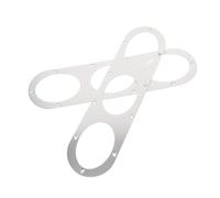 Cabilock Diffuseur Arrière en Aluminium pour Voiture, Lot de 2 Panneaux Diffuseurs D'air Argentés, Ventilation Optimale du Pare-chocs Arrière, Accessoire Aérodynamique pour