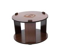 Cabilock Distributeur de Bandes de Cou en Bois Compact pour Salon de Coiffure Professionnel, Porte-papier Cervical Pratique pour Coupe, Coloration et Permanente