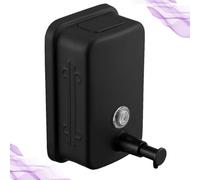 Cabilock Distributeur de Mural 500ml en Acier Inoxydable Noir | Rechargeable et Réutilisable, Design Mural pour Maison et Lieux Publics, pour Gel et Style Aléatoire