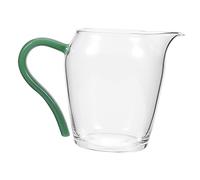 Cabilock Distributeur de Thé en Verre Résistant la Chaleur Infuseur Amovible, Pichet Élégant et Délicat pour Thé et Jus, Design Intégré Confortable