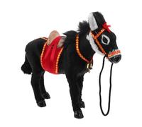 Cabilock Donkey Statue Figurine Realistic Farm Animal Model Soft Texture Educational Toy for and Home Decor
