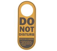 Cabilock Double Face Panneau Ne Déranger pour Poignée de Porte Signalétique Anglaise PVC pour Bureau Hôtel et Salle de Réunion Indicateur de Confidentialité et Demande de Frapper