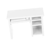 Cabilock Échelle Mini Table Dordinateur Réaliste pour Maison de Poupée Accessoire de Jeu Dimitation pour Garçon Fille Mobilier Tiny pour Chambre