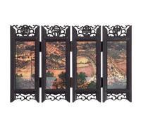 Cabilock Écran Pliant Miniature Style Chinois Diviseur De Chambre Décoratif pour Bureau Et Maison Accessoire Artistique Et Pratique pour Création De Scènes Intérieures
