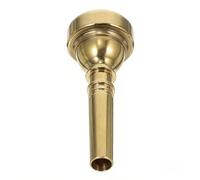 Cabilock Embouchure Trompette Standard Dorée pour Débutants, Accessoire Instrument de Musique Portable, Pièce de Rechange Robuste et Antirouille, Adaptée Fanfare et Trompette Piccolo