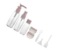Cabilock Ensemble 8 Flacons de Lotion Mini 50 Ml en Plastique Léger avec Pulvérisateur, Bouteilles de Maquillage de Voyage Étanches, Rechargeables pour Cosmétiques et Soins Personnels