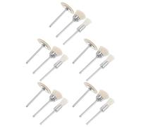 Cabilock Ensemble de 15 Brosses à Polir en Laine pour Perceuse Électrique Kit D’Accessoires de Polissage Polyvalent Brosses Stylo 3X8 MM Bol 3X15 MM et T 3X25 MM pour Bijoux Jade et