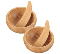 Cabilock Ensemble de 2 bols mélangeurs pour masques faciaux : Outils de soin du visage à faire soi-même - Kit d'outils pour mélanger les masques faciaux avec bol, spatule et accessoires pour