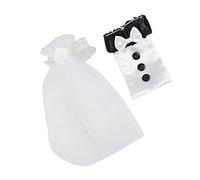 Cabilock Ensemble De 2 Couvercles en Verre pour Mariage Décoration pour La Mariée Et Le Marié « vin De Mariage » « Accessoires pour Le Vin De La Mariée » « Seau À Vin De Mariage »