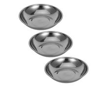 Cabilock Ensemble de 3 Plateaux de Pesée en Acier Inoxydable 25 CM pour Balance Mécanique et Électronique Bol de Pesée Solide et Compatible Cuisine Pâtisserie et Laboratoire