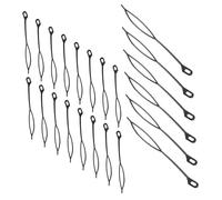 Cabilock Ensemble de 30 Crochets à Cheveux Réutilisables en Plastique, Outil de Tressage de Postiche Portable, Aiguille à Crochet pour Dreadlocks et Chignons, Accessoire Coiffure