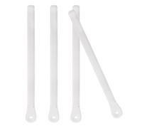 Cabilock Ensemble De 4 Sangle de Fixation Snowboard Réglable 9,7x0,8 | PVC Blanc, Installation sans Outil, Serrage et Libération D’une Main, pour Chaussures de Ski