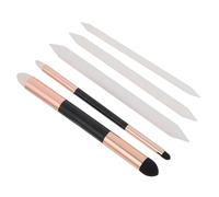 Cabilock Ensemble de 5 Bâtonnets Mélangeurs à Double Tête Dorés 3 Estompes en Papier Outil de Mélange par Frottage pour Dessin au Fusain et Pastel, Stylo Éponge pour Dessiner, pour