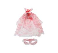 Cabilock ensemble de masques de fête Masque de demi-visage sur scène des femmes Bandeau du Jour des Morts