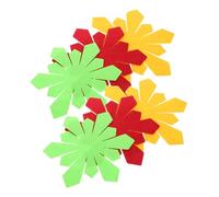 Cabilock Ensemble De Sets De Table 6 en 1 en Forme De Pétales De Pâques Protège-casseroles Sets De Table Ronds Protège-brûlures Décoration De Cuisine pour Le Dîner