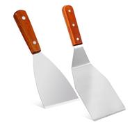 Cabilock Ensemble De Spatules De Cuisine 2 Spatules En Acier Inoxydable Pour La Friture Et La Pâtisserie Une Spatule Et Une Spatule À Fentes Pour Un Nettoyage Facile