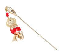 Cabilock Épingle Chignon Chinoise Lumineuse Métal avec Pompon Lanterne Vintage pour Cheveux Longs et Épais Accessoire Hanfu Élégant et Confortable