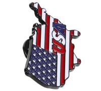 Cabilock Épinglette de Revers Patriotique en Métal Insigne du Drapeau National Américain, Accessoire Polyvalent pour Orner Paquet et Vêtements Lors Fête de L'indépendance