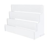 Cabilock Étagère De Présentation Tendance En Acrylique - 30 X 19 X 10 5 Cm Blanche Facile À Installer Idéale Pour Lorganisation De La Maison