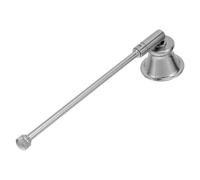 Cabilock Éteignoir à Bougie en Métal Argenté Longue Poignée Ergonomique, Outil D’Extinction Sécurisé pour Mèches de Bougies Parfumées, Accessoire Vintage pour Décoration et Fêtes