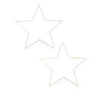 Cabilock Etoile à Cinq Branches en Fer Décoration De Cupcakes Couronne Lumineuse Traversin Son Pendentif Strass Couronne De Pentagramme Couronne Arquée Cerceaux d'or Groupe Fer Forgé Golden