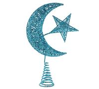 Cabilock Étoile et Lune pour Décoration de Sapin de Noël Ornement de Fête pour Ambiance Festive