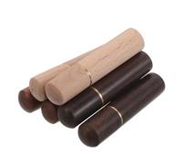 Cabilock Étui à Aiguilles à Broder en Bois Naturel et Métal - Lot de 6 Tubes de Rangement pour Couture et Broderie - Organisateur Compact pour Accessoires et Fils D’artisanat