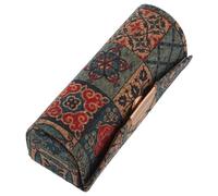 Cabilock Étui à Rouge à Lèvres Portable en Liège Vintage Mini Porte-Rouge à Lèvres avec Miroir Intégré Anti-Rayures Organisateur de Maquillage de Voyage pour Femmes Pochette à Fleurs