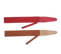 Cabilock Étui de Protection Vintage de Batterie, Lot de 2 Pièces, en Cuir Pu Marron Jaune et Rouge, Portable et Résistant, Paquet de Transport pour Percussionnistes et Musiciens