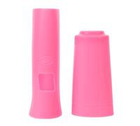 Cabilock Étui en Silicone Rose pour Microphone sans Fil, Housse Antichoc et Antidérapante pour Protection de Micro Portable, Mini-couvercle Adaptable pour Soirées Karaoké et Performances