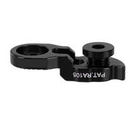 Cabilock Extension de Patte de Dérailleur Arrière Vélo en Alliage d'Aluminium Noir avec Vis Compatible Volant d'Inertie 34-52 Dents Rallonge Cadre Vélo Route et VTT