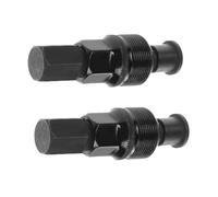Cabilock Extracteur de Pédalier 2 Pièces Tête Amovible Compatible Manivelles Carrées et Cannelées Outil Compact pour Démontage de Manivelle et Boîtier de Pédalier Vélo Accessoire