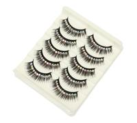 Cabilock Faux Cils En Strass 10 Paires Longs Noirs Rigides Maquillage Femmes Filles Soirée Spectacle