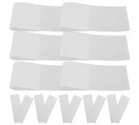 Cabilock Feuilles de Coloration Capillaire Blanches en Plastique 50 Pièces, Papier Séparateur pour Teinture Cheveux Professionnels, Outils pour Mèches Précises en Salon ou Usage Domestique
