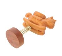 Cabilock Figurine Cheval à Bascule en Bois Sculpté 12 CM Décoration Feng Shui Bureau et Maison Ornement Zodiacal Chinois Symbole Richesse et Prospérité Présent Cérémonie du Thé