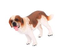 Cabilock Figurine Chien Réaliste Plastique Saint-Bernard Éducatif pour Garçon Fille Décoration Légère et Portable pour Maison Bureau École