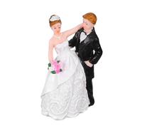 Cabilock Figurine Couple Marié Résine Décorative pour Gâteau de Mariage Souvenir Romantique pour Anniversaires Fiançailles et Nuptiale