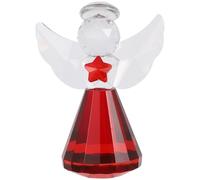 Cabilock Figurine d'ange Gardien en Verre Fait à la Main, Statue d'aile d'ange, Presse-Papier en Cristal de Collection, Fille Tenant Un Signe Astrologique pour Femme, Centre de Table