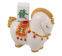 Cabilock Figurine de Cheval Ornement Année du Cheval - Sculpture Animale Debout - Décoration de Bureau pour la Maison, Le Bureau ou Une étagère - Figurine de Nouvel an