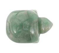 Cabilock Figurine De Tortue Mini en Aventurine Verte Cristal, Sculpture Pierre Naturelle, Protection Et Prospérité, Décoration Maison Et Bureau, Objet De Collection Unique