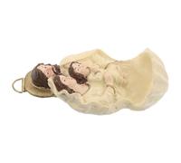 Cabilock Figurine Jésus Nativité Résine Décoration Murale Religieuse Noël Ornement Catholique pour Table et Maison Suspendu pour Entrée Baptême et Confirmation